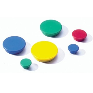 Magnesy do tablic średnica 21mm żółte 6 sztuk  /470204/