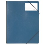 Teczka na dokumenty z gumkami narożnymi 1-150 kartek PCV granatowy 232007