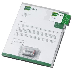 Obwoluta z kieszenią na kasetę do dyktafonu beżowa 234716