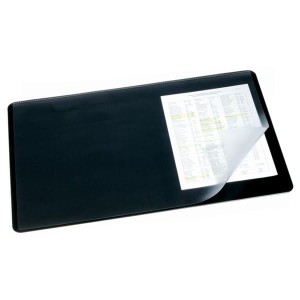 Podkład na biurko 530x400mm z przeźroczystą nakładką granatowy 720207