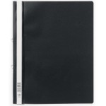 Skoroszyt A4 z możliwością wpięcia do segregatora wykonany z PCW czarny 258001