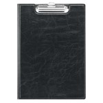 Teczka z klipem i okładką de luxe PCV czarny A4 2355 01